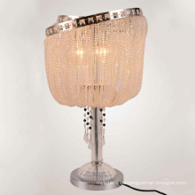 Indoor Beside Living Room Luxury Led Bedside Modern Metal Crystal Table Lamp